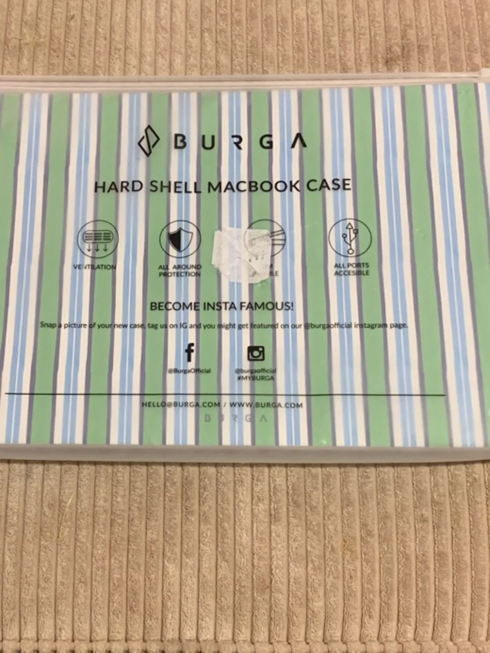 Burga 16” Sail Away Hard Shell MacBook Case